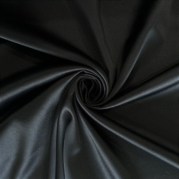 TECIDO CREPE AMANDA | 100%POLIÉS - 1,40L | PRETO