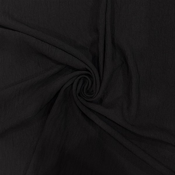 TECIDO CREPE AIR FLOW TINA | 100% POLIÉS-1,50l- 160g/m² | PRETO