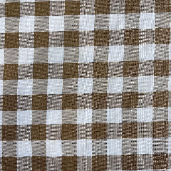 TECIDO OXFORD ESTAMPADO | XADREZ BEGE