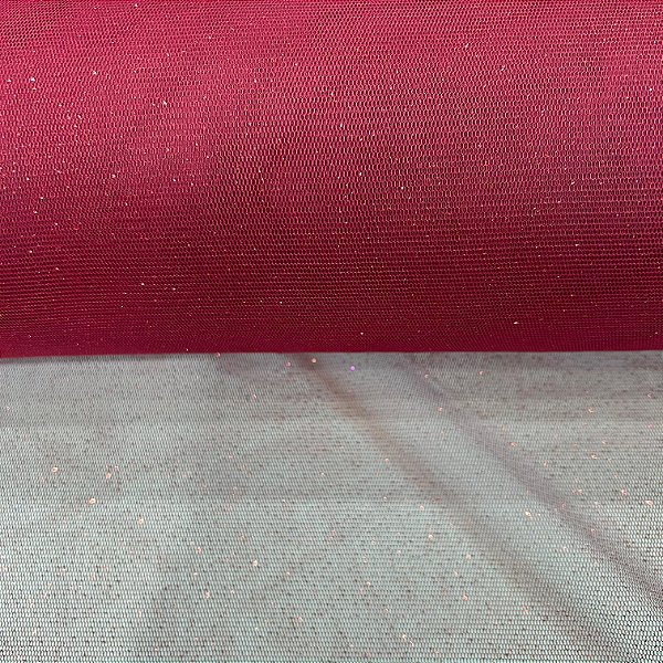TECIDO TULE FOL DANCE C/ GLITTER | 100% POLIÉ - 1,55L | VINHO DAN