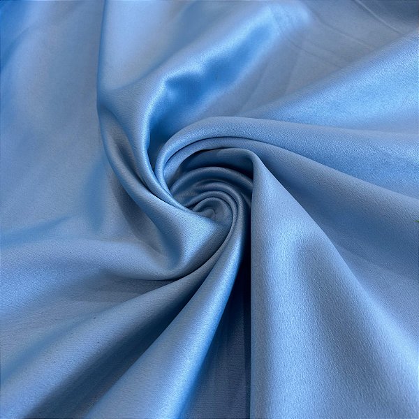 TECIDO CREPE AMANDA | 100% POLIÉS - 1,47L | AZUL CLARO