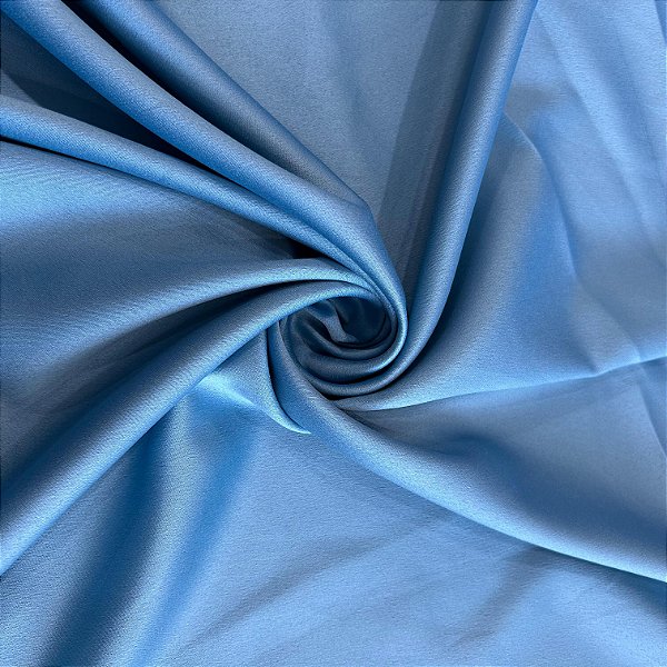 TECIDO CREPE AMANDA | 100% POLIÉS - 1,47L | AZUL SERENITY