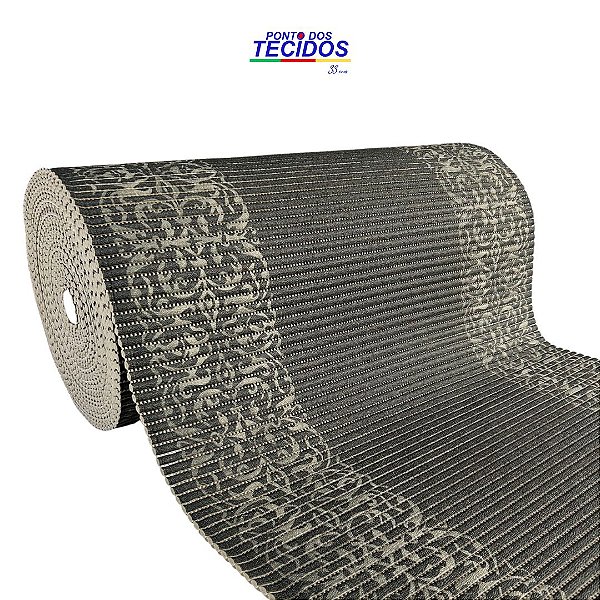 PASSADEIRA DUNA SOFT | 0,65CM | BARRADO PRETO/BEGE M138A