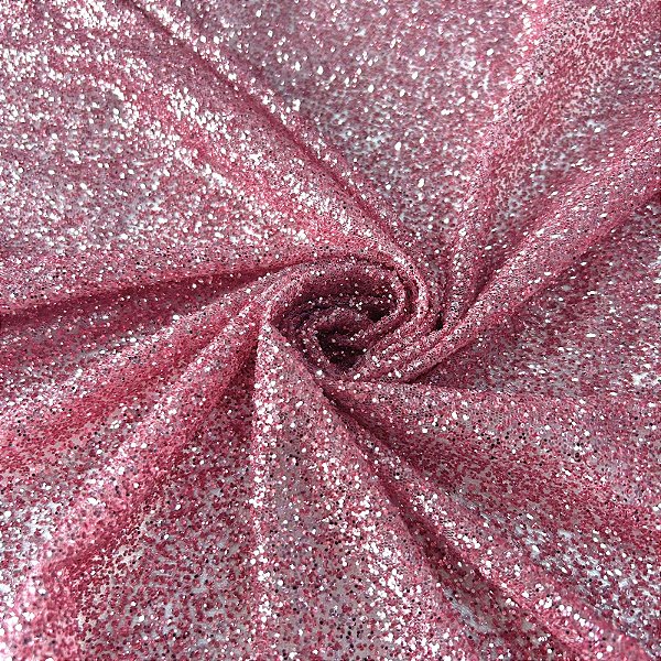 TULE EXPLOSÃO C/GLITTER | ROSA CHICLETE
