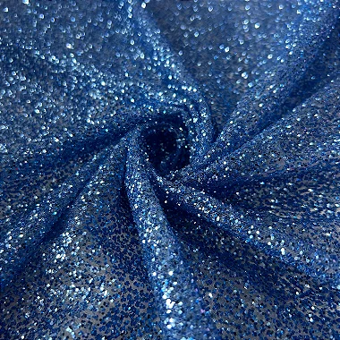 TULE EXPLOSÃO C/GLITTER | AZUL CELESTE