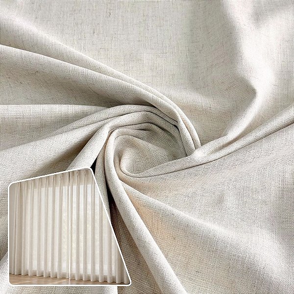 Tecido Voil Linho Moorea | 1m X 3m - 95% Poliéster 5% Linho | Linho
