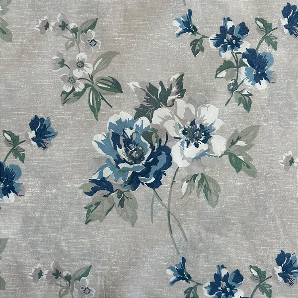 PERCAL FLEX ESTAMPADO | 2,55LARGU | FLOR AZUL