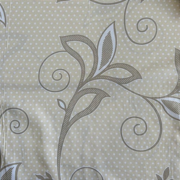 PERCAL FLEX ESTAMPADO | 2,55LARGU | FLOR BEGE