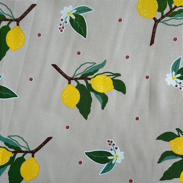 TECIDO OXFORD ESTAMPADO PARA MESA |1,47LARGU | LIMÃO SICILIANO