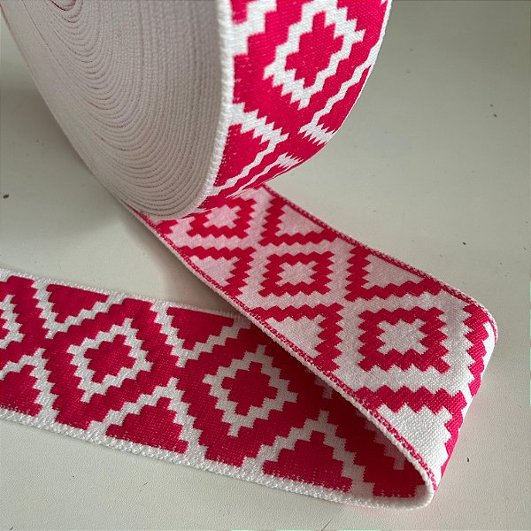 FAIXA PAMPA GAÚCHA E CAMPEIRA | 7,5CM LARGU | ROSA PINK
