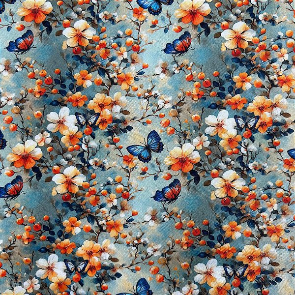 TRICOLINE EST DIG 3D BORBOLETAS CALDEIRA | 1,50 LARG X 0,50CM | 02