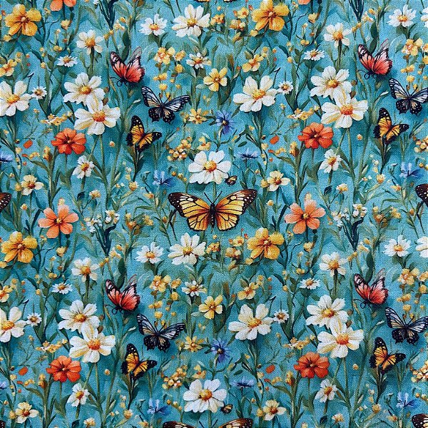 TRICOLINE EST DIG 3D BORBOLETAS CALDEIRA | 1,50 LARG X 0,50CM | 01