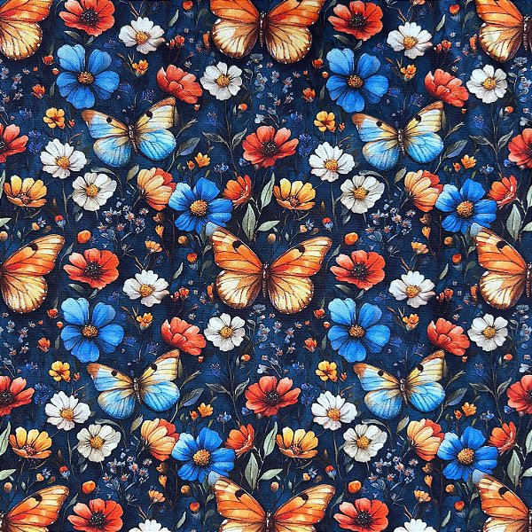 TRICOLINE EST DIG 3D BORBOLETAS CALDEIRA | 1,50 LARG X 0,50CM | 05