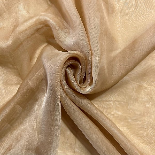 TECIDO VOIL LISO | 3 LARG X 1 COMPR | 13 MARROM OCRE