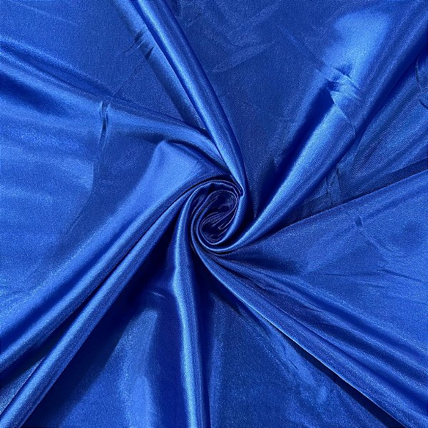 TECIDO CETIM C/ ELASTANO | 97% POLIÉ 3% ELAS - 1,47L | AZUL ROYAL