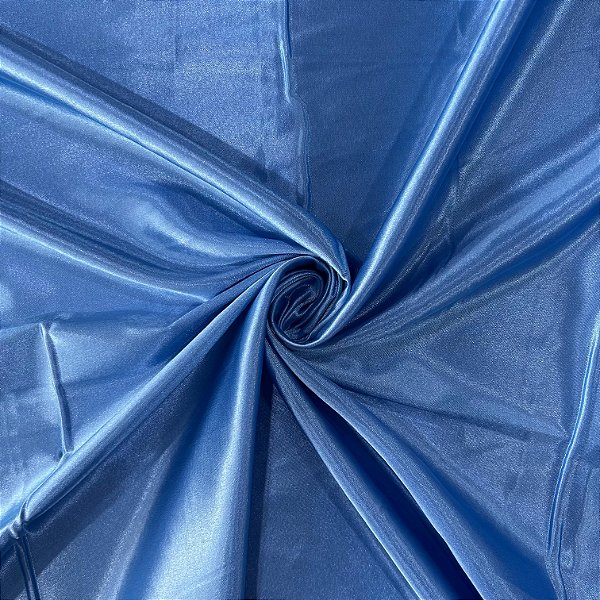 TECIDO CETIM C/ ELASTANO | 97% POLIÉ 3% ELAS - 1,47L | AZUL SERENITE
