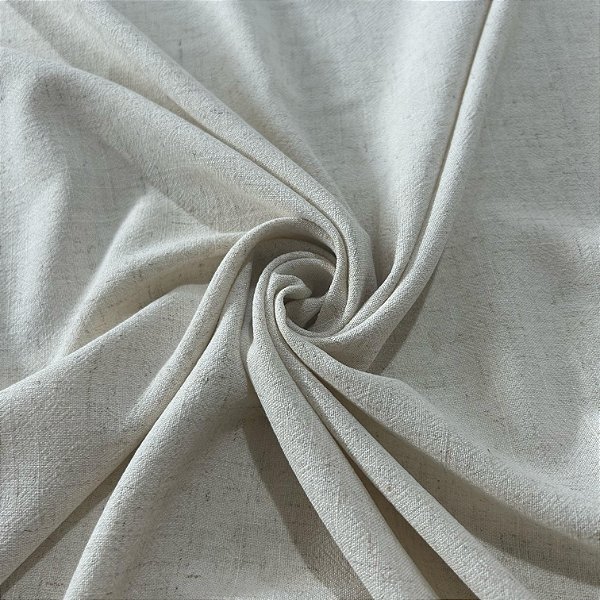 Tecido Heavy Linho Slub Natural | 1,35m x 0,50 | 80%Viscose 20% Linho