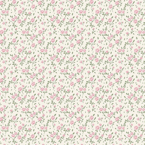 TRICOLINE BAHAMAS EST SOFT | 1,50m X 0,50 | FLORAL ROSA BEBÊ/CREME D:4117  V002