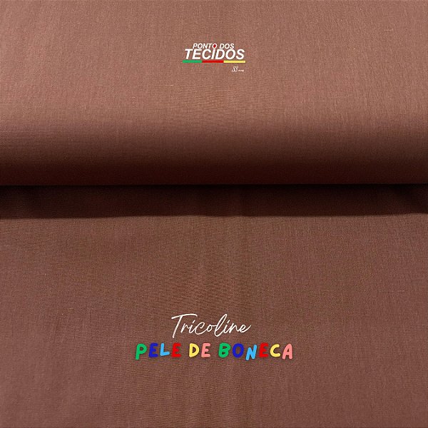 TRICOLINE PELE DE BONECA PERIPAN | 1,50M X 0,50 | MARROM C355