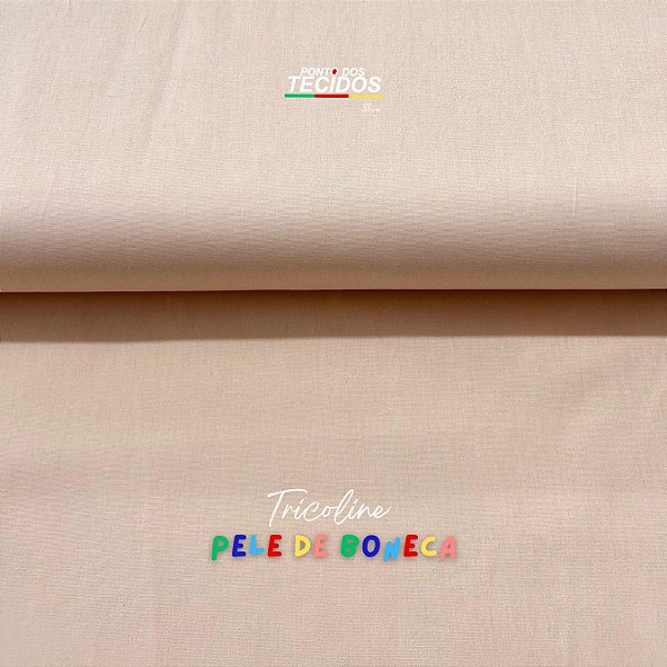 TRICOLINE PELE DE BONECA PERIPAN | 1,50M X 0,50 | BEGE CLARO C710