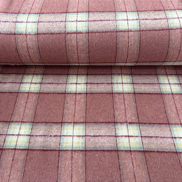 TECIDO ALFAIATARIA CHECKS | 1,49m | XADREZ ROSA