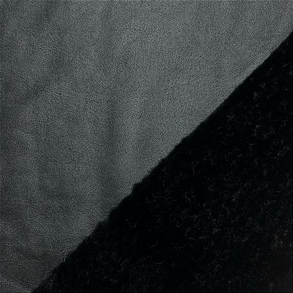 CAMURÇA DUBLADA COM PELE MAX | 1,50m | PRETO PELE BEGE