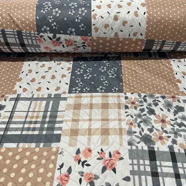 TECIDO MATELASSÊ DUPLAS FACE | 2,40m | PINK DUST