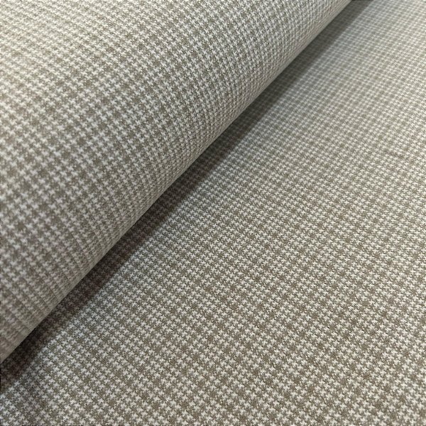 TECIDO LÂ XADREZ | 1,50m | BEGE