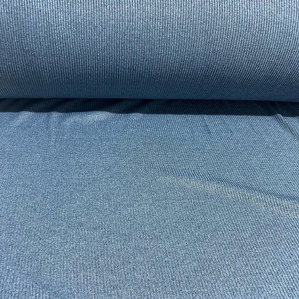 MALHA SUEDE LANZINHA RIBANA |1,60m - 96%Polié 4%Elas | AZUL TRUE NAVY