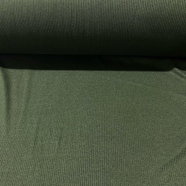 MALHA SUEDE LANZINHA RIBANA |1,60m - 96%Polié 4%Elas | VERDE MILITAR