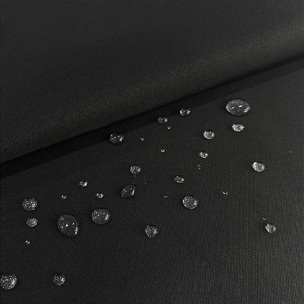 TECIDO WATERBLOCK BELIZE LISO | PRETO