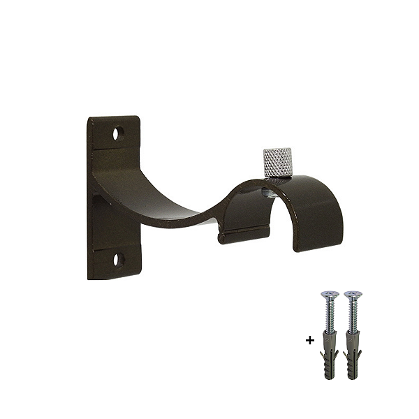SUPORTE GROSSO ALUMINIO PERFIL INVERTIDO (28mm) | OURO VELHO