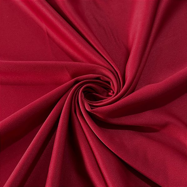 TECIDO CREPE AMANDA | 100% POLIÉS - 1,50L | VERMELHO VM44