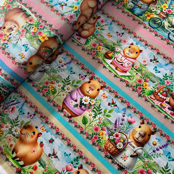 TRICOLINE BARRADA DIGITAL  | 1,50m x 0,55cm | CAPIVARAS 3124