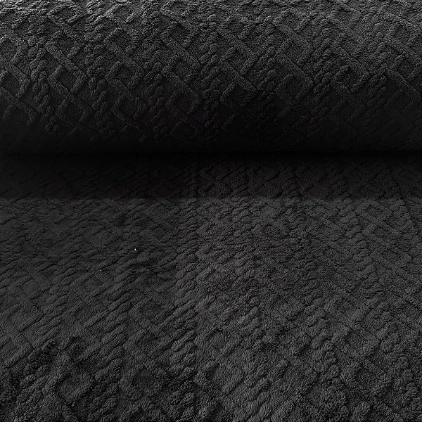 FLEECE JACQUARD TRICOT | 2,40m | PRETO
