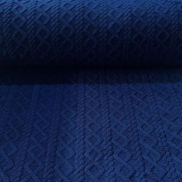 FLEECE JACQUARD TRICOT | 2,40m | AZUL MARINHO