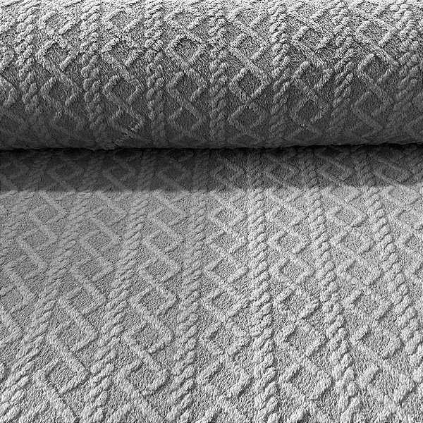 FLEECE JACQUARD TRICOT | 2,40m | CINZA FOSCO