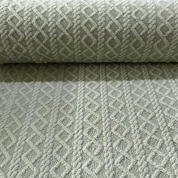FLEECE JACQUARD TRICOT | 2,40m | VERDE MENTA