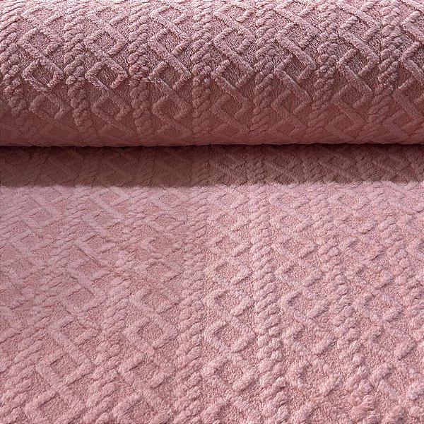 FLEECE JACQUARD TRICOT | 2,40m | ROSA