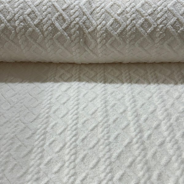 FLEECE JACQUARD TRICOT | 2,40m | OFF WHITE
