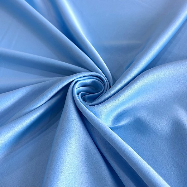 TECIDO CREPE AMANDA | 100% POLIÉS - 1,47L | AZUL DOLCE