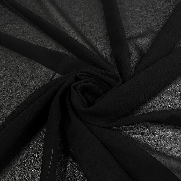 CHIFFON TOQUE DE SEDA | 1,50L | PRETO