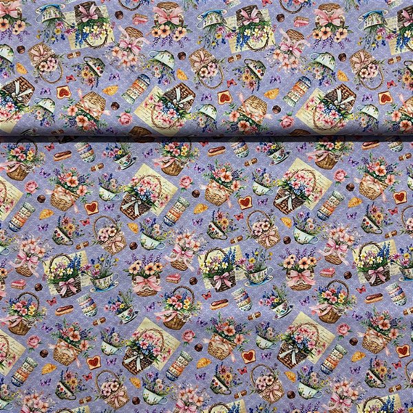 TRICOLINE ESTAMPADA DIG | 1,50m X 0,50cm | CHA DA TARDE - DGCH918419