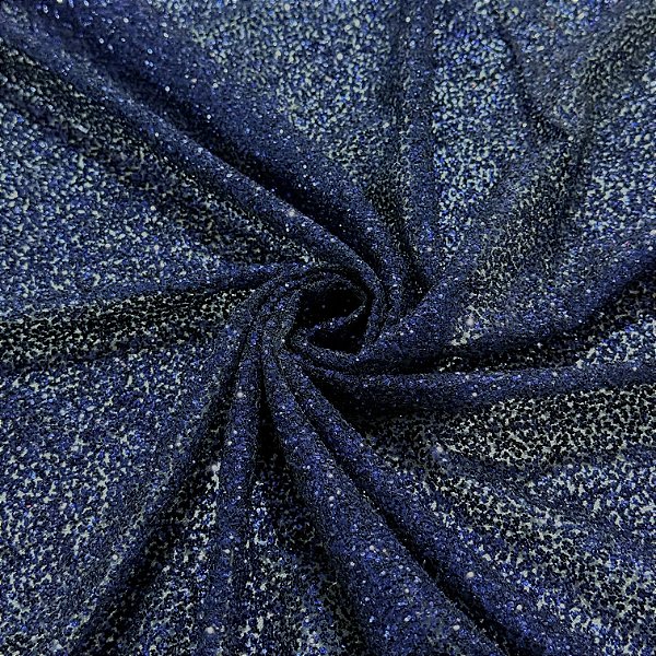 TULE COM GLITTER EXPLOSÃO | AZUL MARINHO