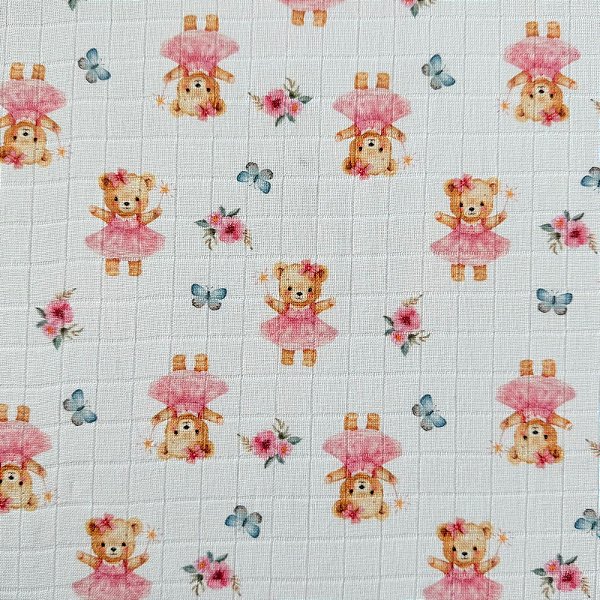 FRALDA MINI QUADR DIGITAL PREMIUM | 0,75cm | URSINHA ROSA 602