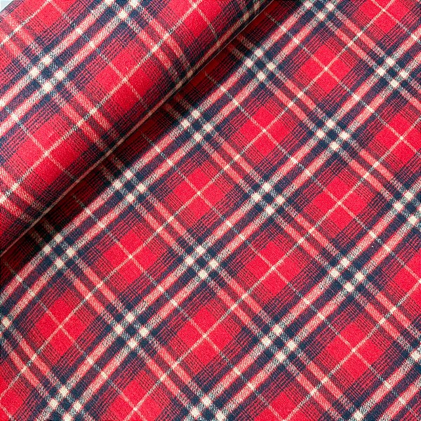 FLANELA XADREZ JAMAICA | 1,50 LARG | VERMELHO C/ MRINHO
