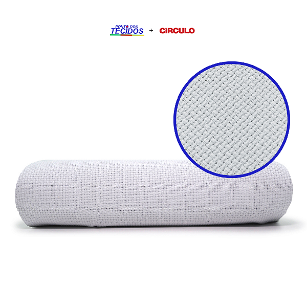 TECIDO ETAMINE | 100% ALGODÃO - 1,40m | BRANCO