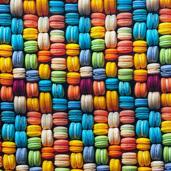 TECIDO TRICOLINE DIGITAL | 1,50m X 0,50cm | MACARON CALOR