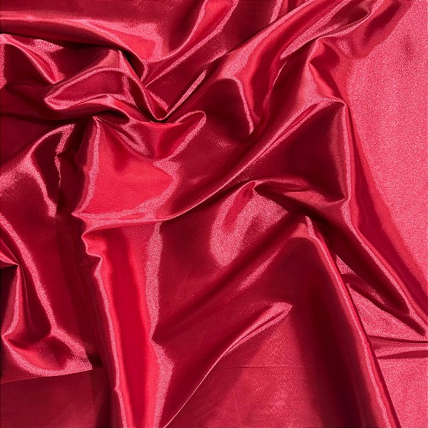 TECIDO CETIM C/ ELASTANO | 97% POLIÉ 3% ELAS - 1,47L | VERMELHO RUBI L22