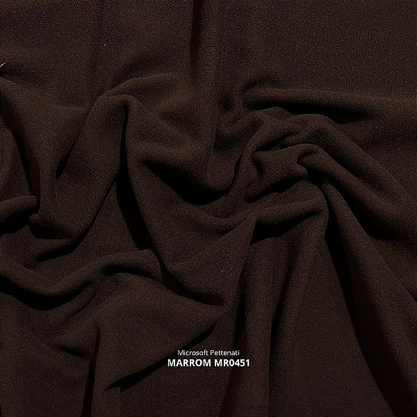 TECIDO MICROSOFT PETTENATI | 1m X 1,63m | MARROM MR0451